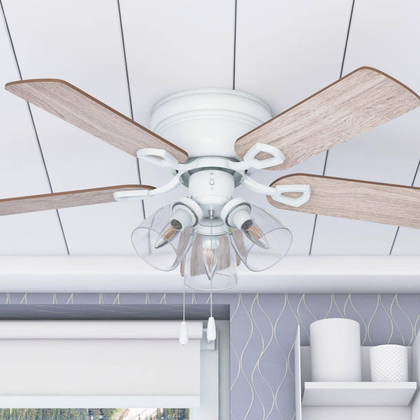 42" Prominence Home Renton Indoor Ceiling Fan, White